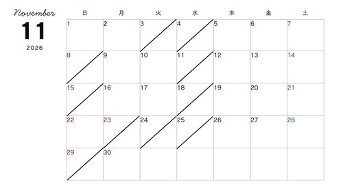 白黒　シンプル　ミニマル　2026年　営業日　カレンダー (2).jpg